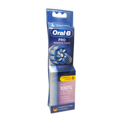 Oral-B накрайник за електрическа четка за зъби, Pro, Sensitive clean, 6 броя 